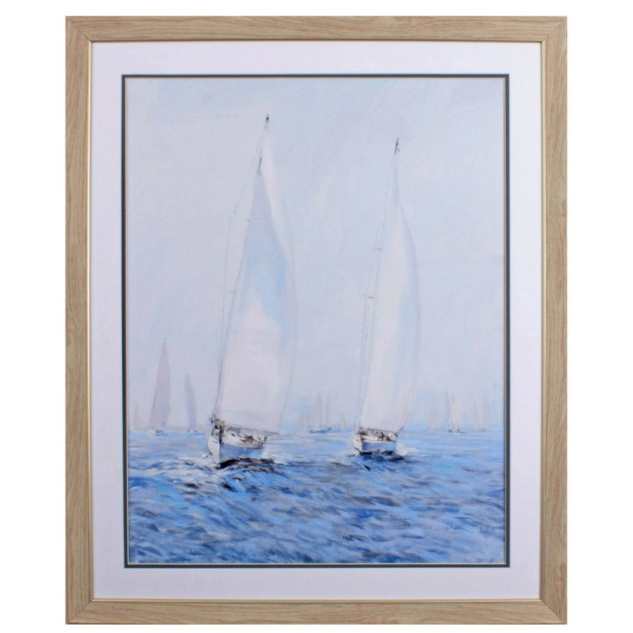 All Decor * | Sailing Upwind Ii Framed Image Limit Offer