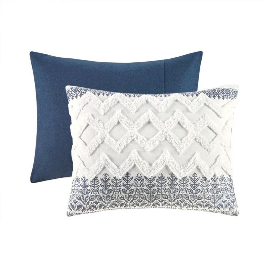 Bed & Bath * | Malibu Boho Navy And White Queen Comforter Set Sales