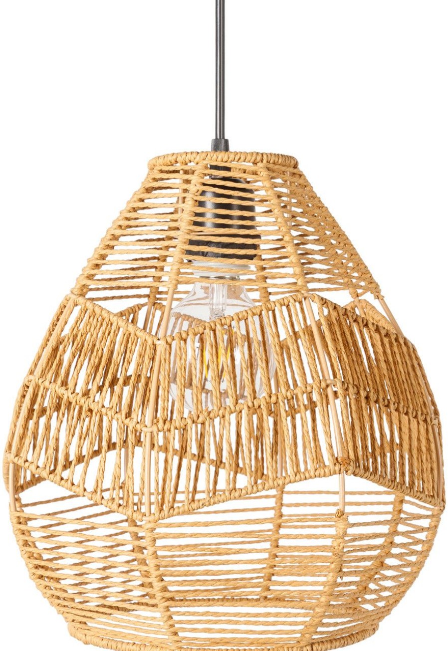 All Decor * | Java Woven Rattan 1-Light Pendant Fire Sale