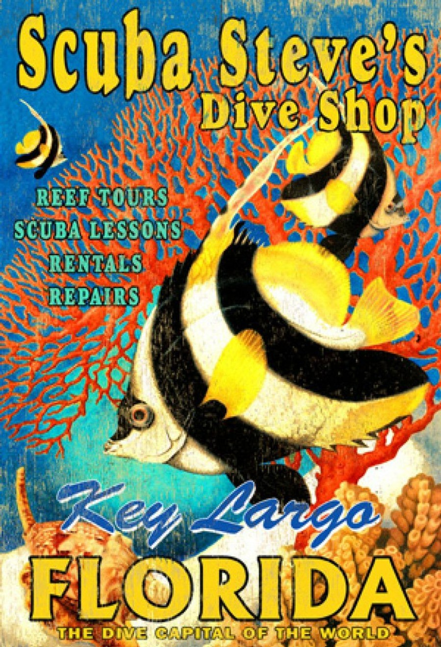 All Decor * | Scuba Steve'S Dive Shop Custom Art Limit Offer