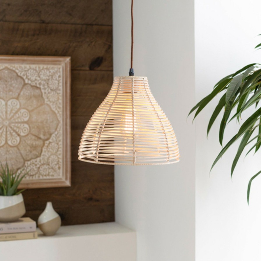 Lighting * | Siesta Key Woven Rattan Pendant Cheap Online