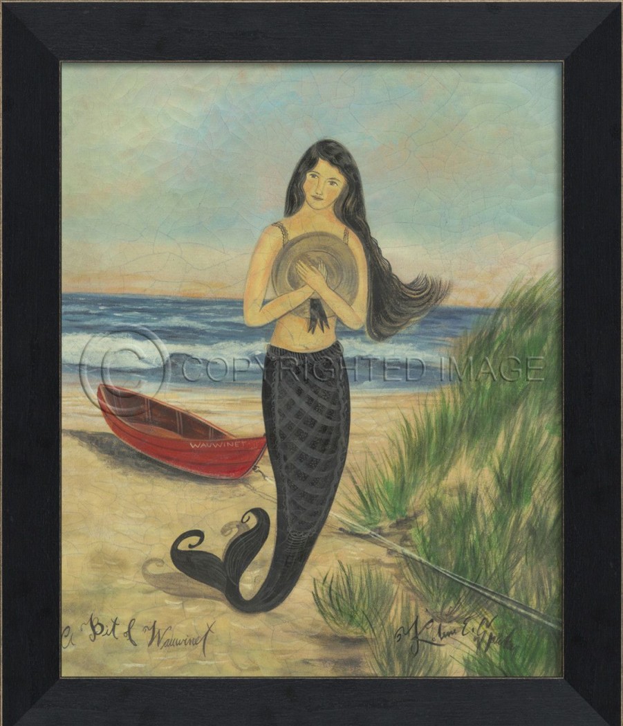 Mirrors & Art * | A Bit Of Wauwinet Small Mermaid Art Best Price