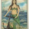 Mirrors & Art * | Found In The Heart Of Nantucket Mermaid Wall Art Classical