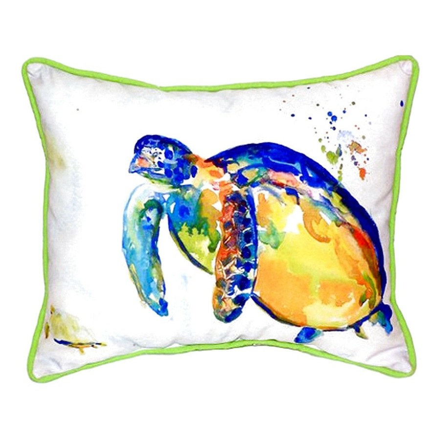 Outdoor * | Blue Sea Turtle Ii Indoor-Outdoor Pillows Official