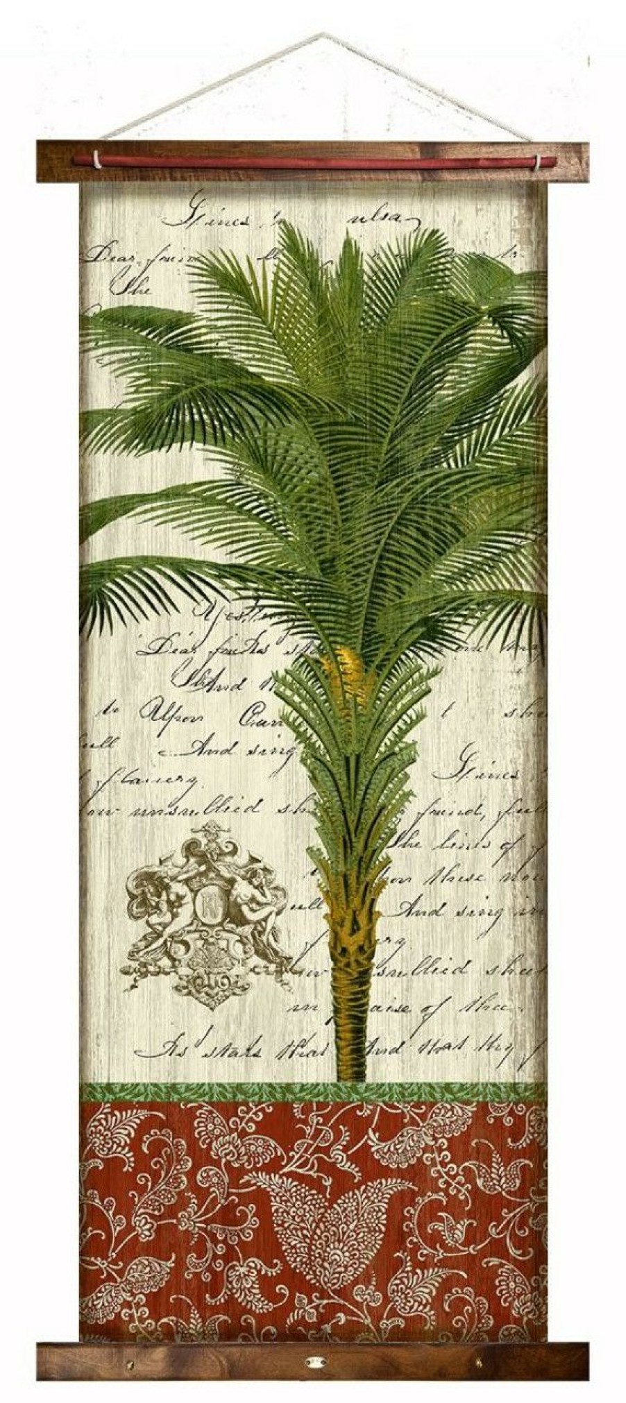 Mirrors & Art * | French Palm Ii Canvas Tapestry Wall Art Outlet