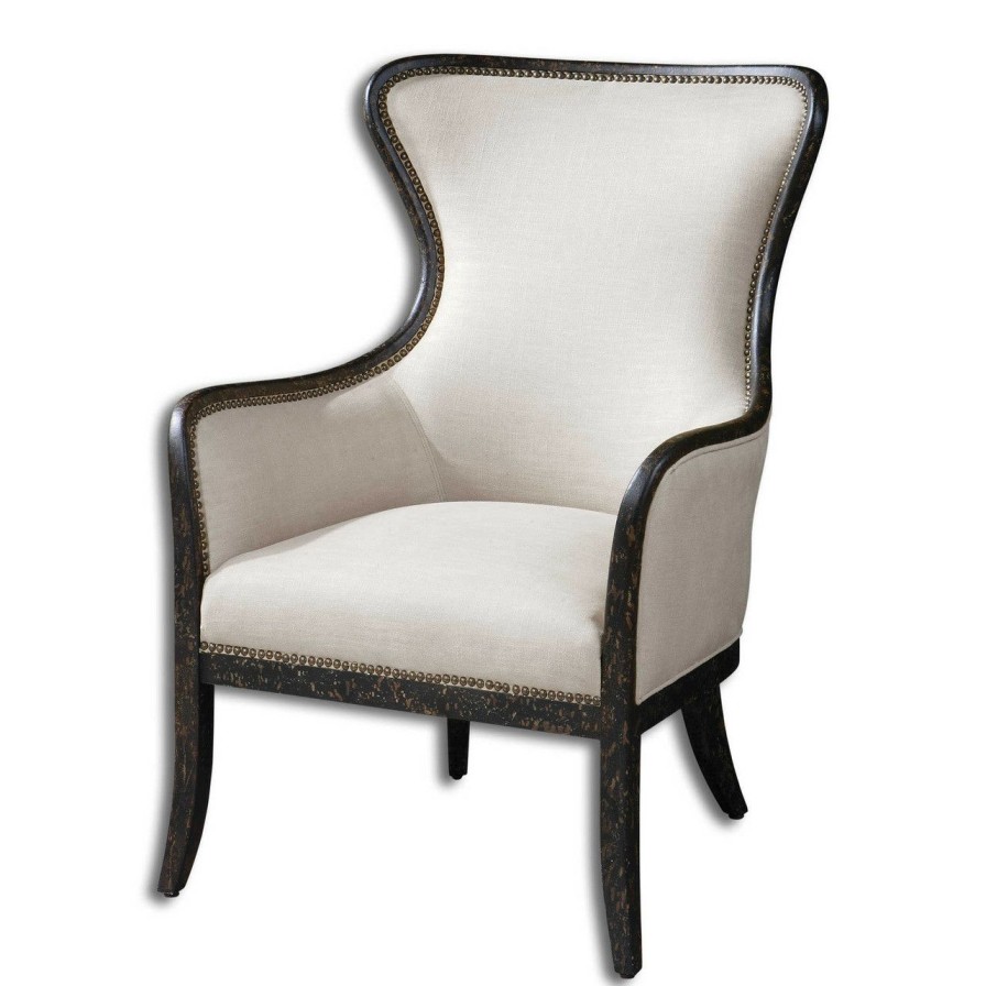 Furniture * | Sandy Wing Back Arm Chair Limit Offer