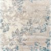 Rugs * | Fairbanks Blue And Cream Shag Rug Hot Sale