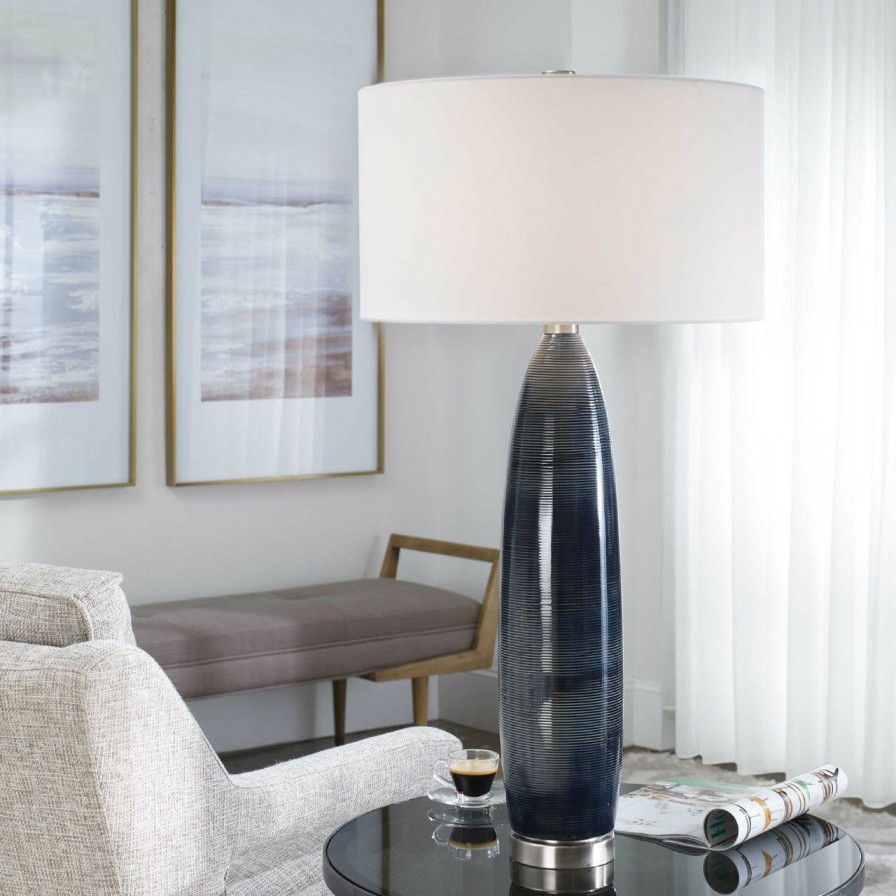 Lighting * | Deep Blue Ocean Table Lamp Good Quality