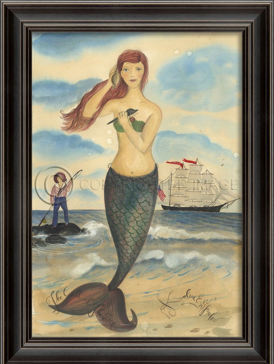 Mirrors & Art * | The Call Of The Sea Mermaid Wall Art Outlet Sale