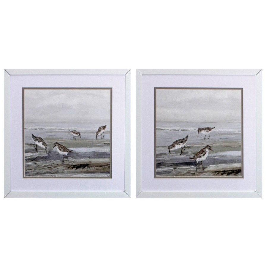 Mirrors & Art * | Sandpipers At Dusk Set Of Two Art Prints Limit Offer