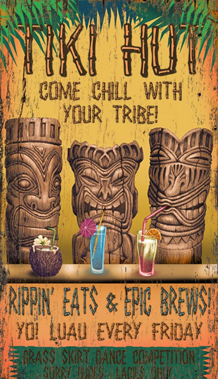 Mirrors & Art * | Tiki Lounge Custom Art Wholesale