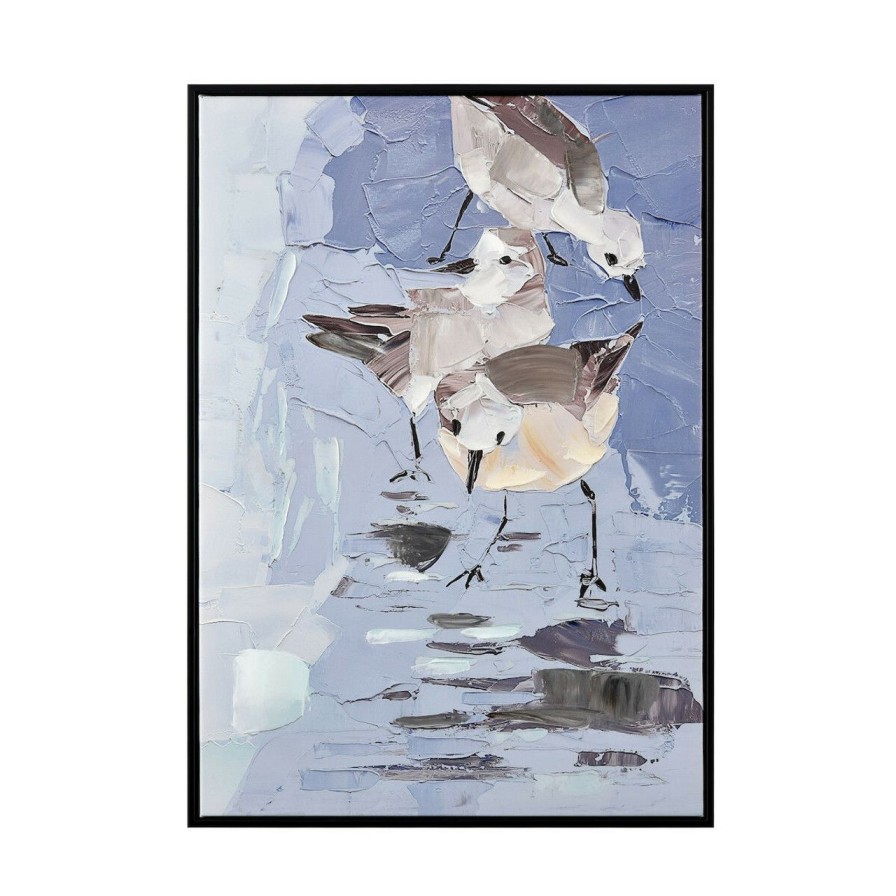 Mirrors & Art * | Seagull Abstract Framed Art Canvas Best Price