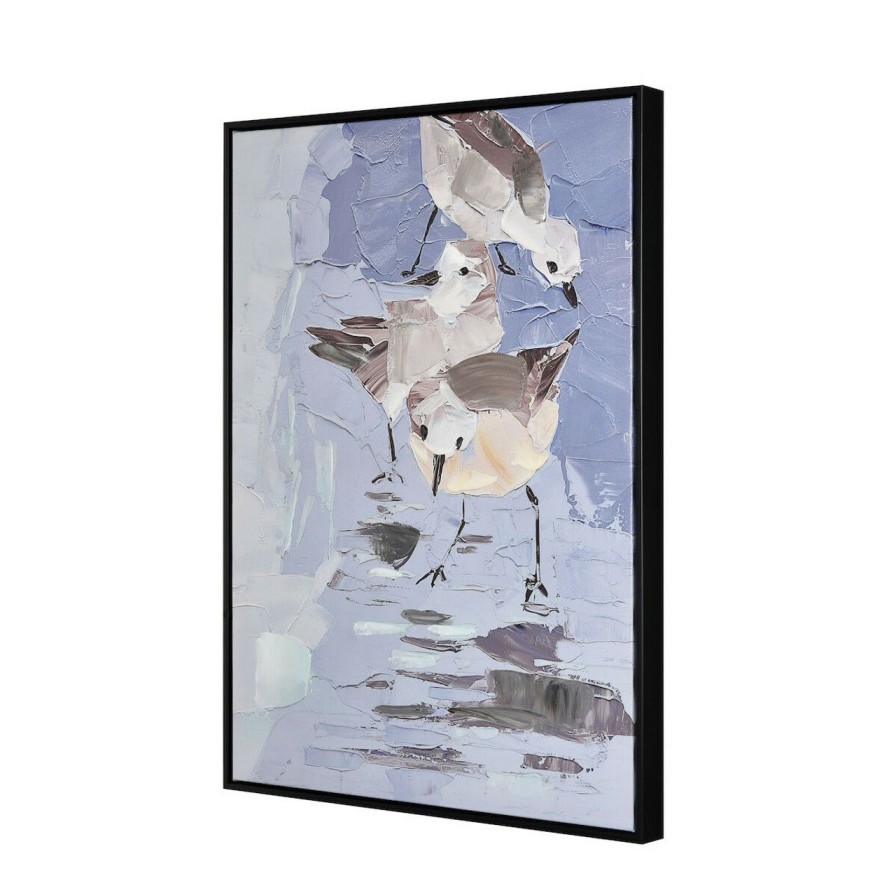 Mirrors & Art * | Seagull Abstract Framed Art Canvas Best Price